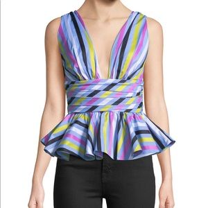 Caroline Constas "Paros" striped top.